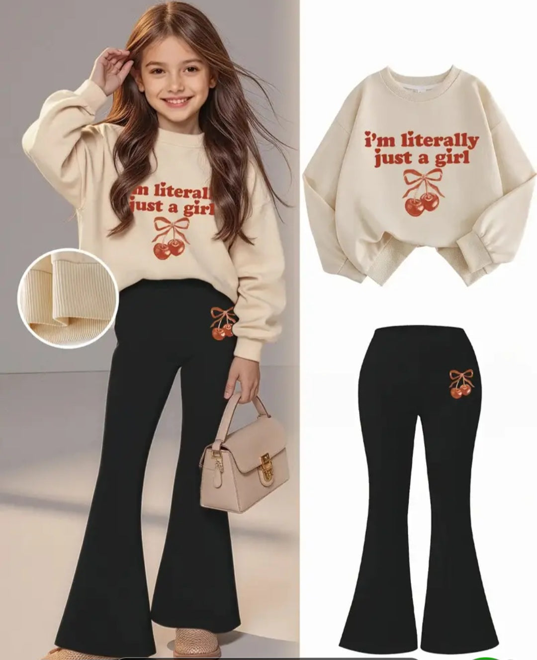 Literally Just A Girl 2 Pc. Set