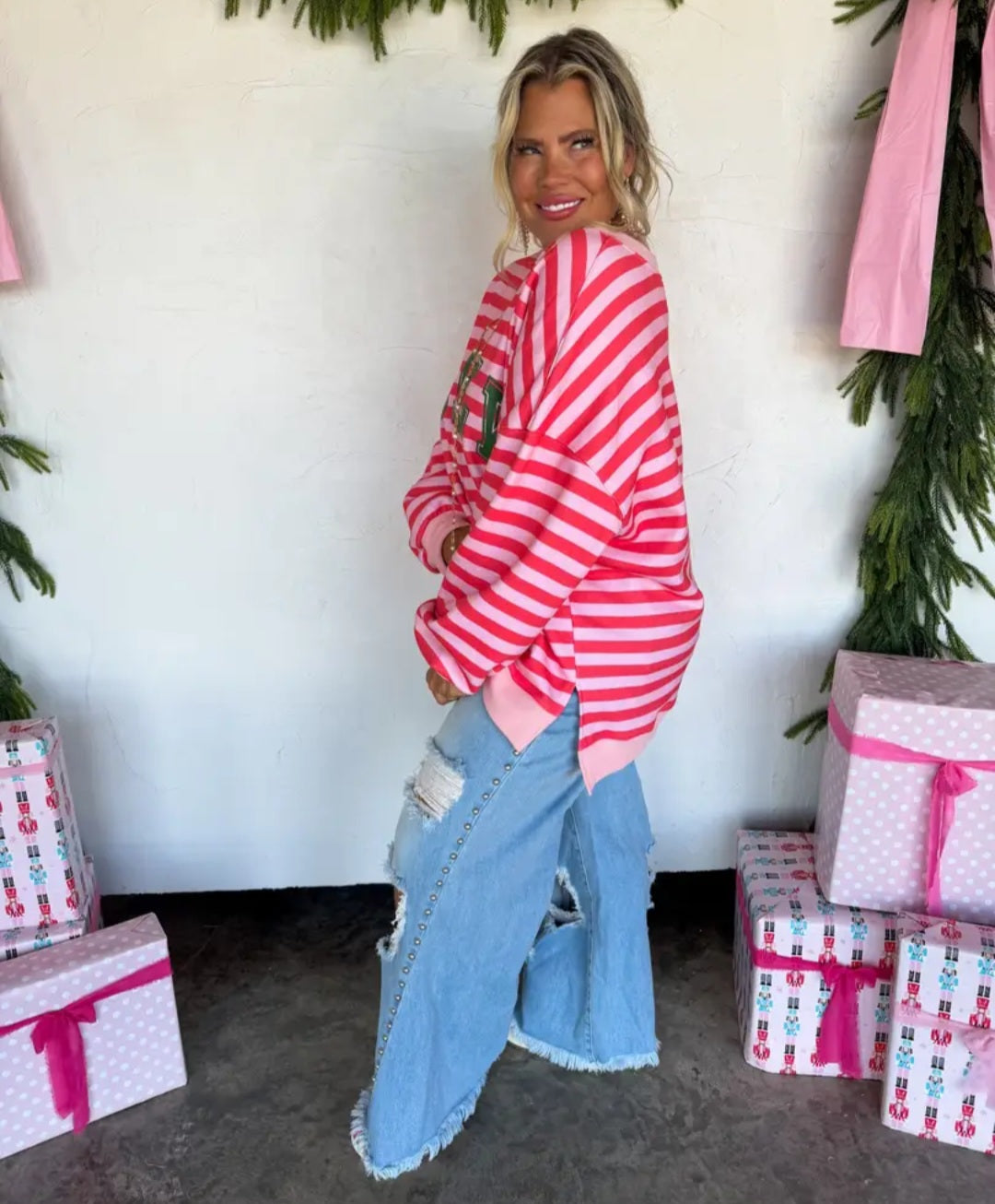 Blakely Preorder- Jolly and Merry Oversized Pullover