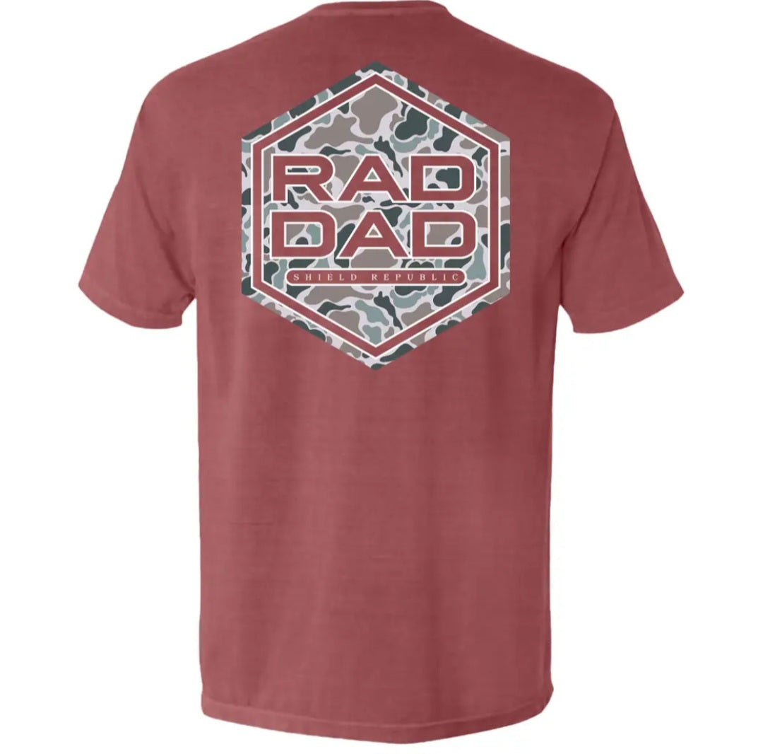 Shield Republic Rad Dad Duck Camo Tee - Crimson