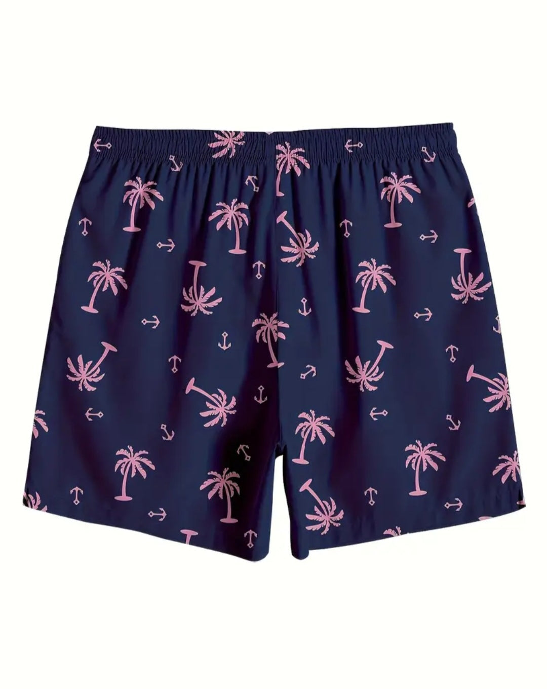 Men's Palm Tree Swim Trunks With Built in Liner
