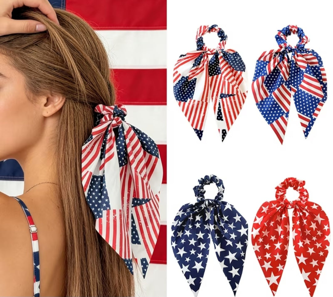 4 pack Independence Day Scrunchie