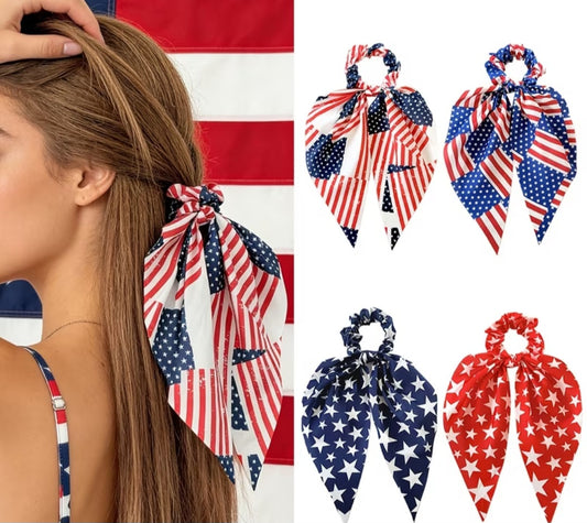 4 pack Independence Day Scrunchie