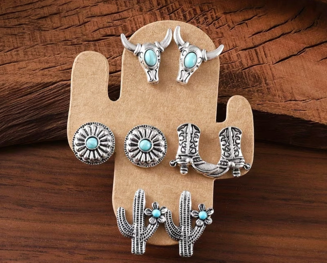 Western Earring Set