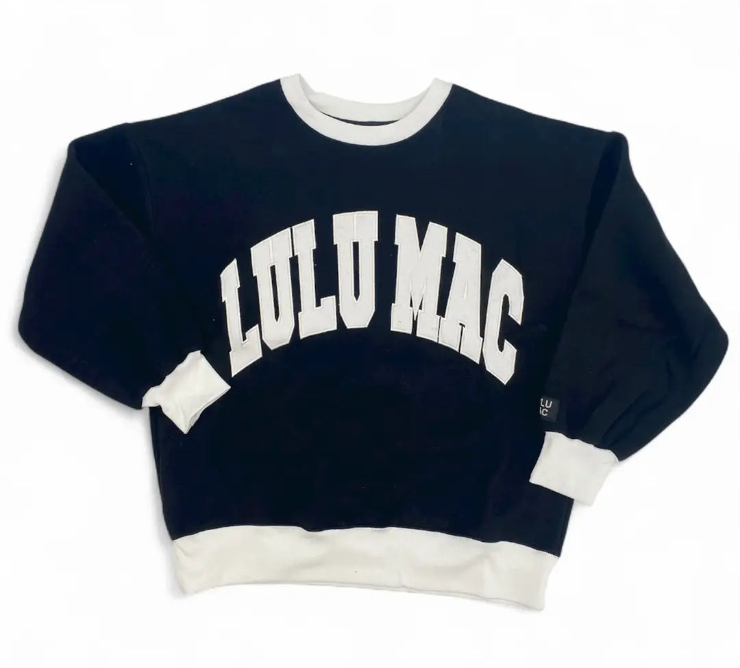 Lulu Mac Color Block Stitch Sweatshirt