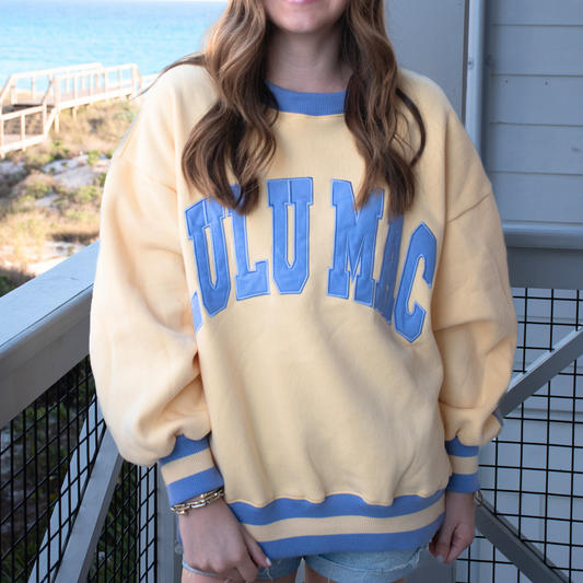 New Lulu Mac Social Society Stich Sweatshirt