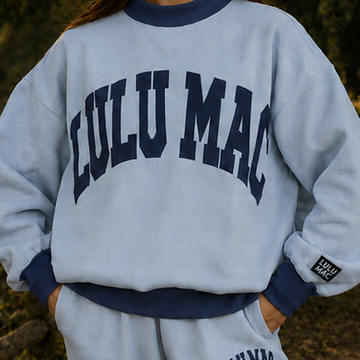 Lulu Mac Puff Mock Neck Sweatshirt