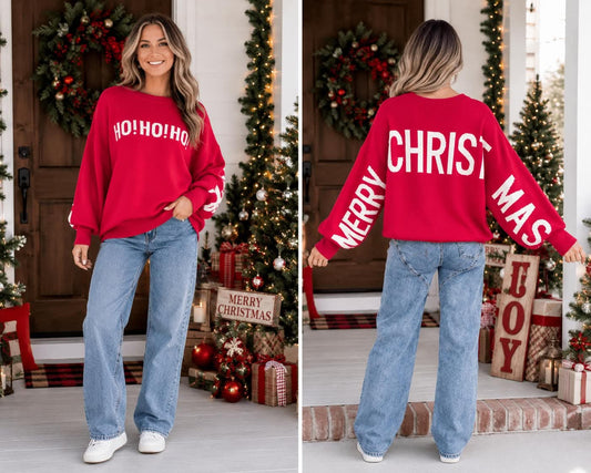 Ho Ho Ho Merry Loose Sweater
