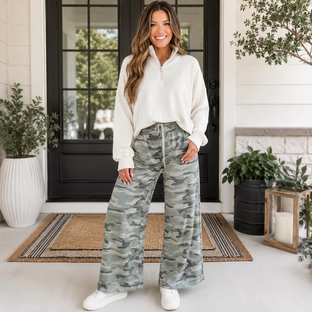 Pullover Drop Shoulder Sweatshirt
