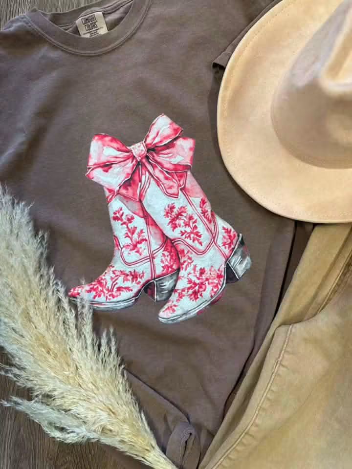 Bow with Boots Tee