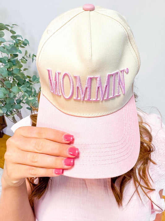 Pink Mommin Embroidered Hat