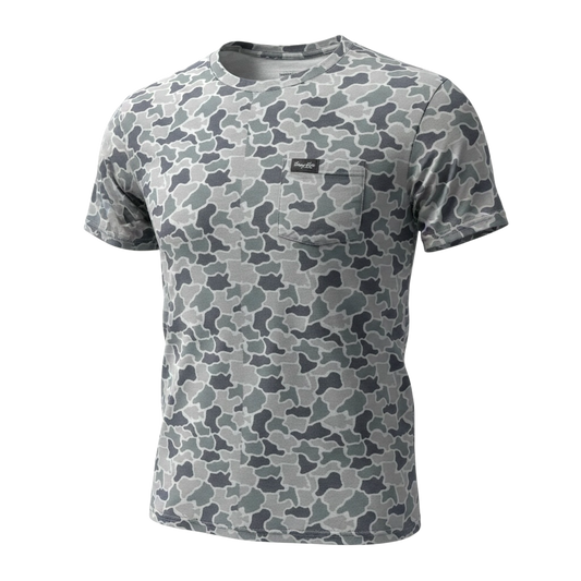Honey Hole Drift Performance Tee - Hideaway Camo