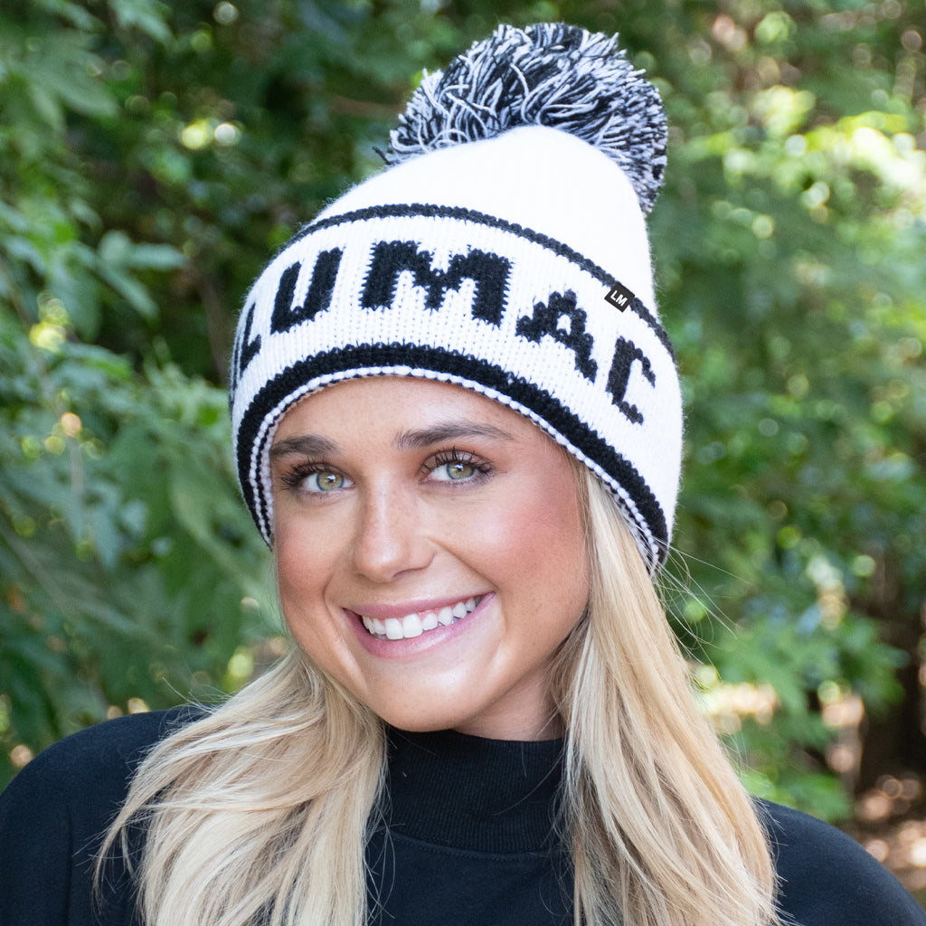 LULU MAC KNIT POM BEANIE