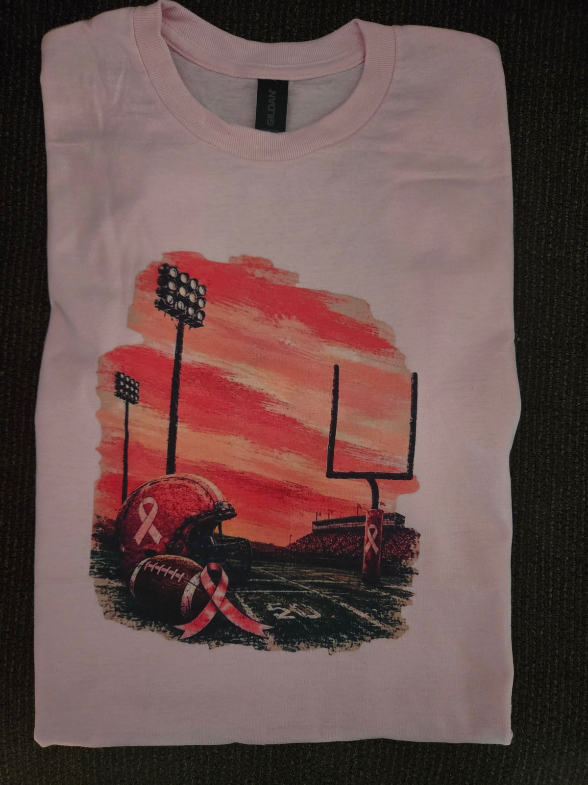 Stadium Brushstroke Drawing Breast Cancer Awareness 🎀 Tee