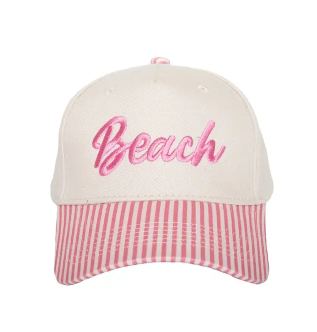 Katydid Beach Cursive Two- Toned Trucker Hat Preorder