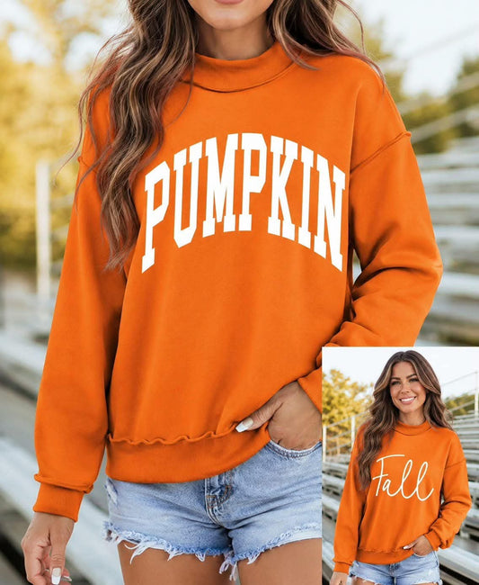 Pumpkin/Fall Reversible Sweatshirt