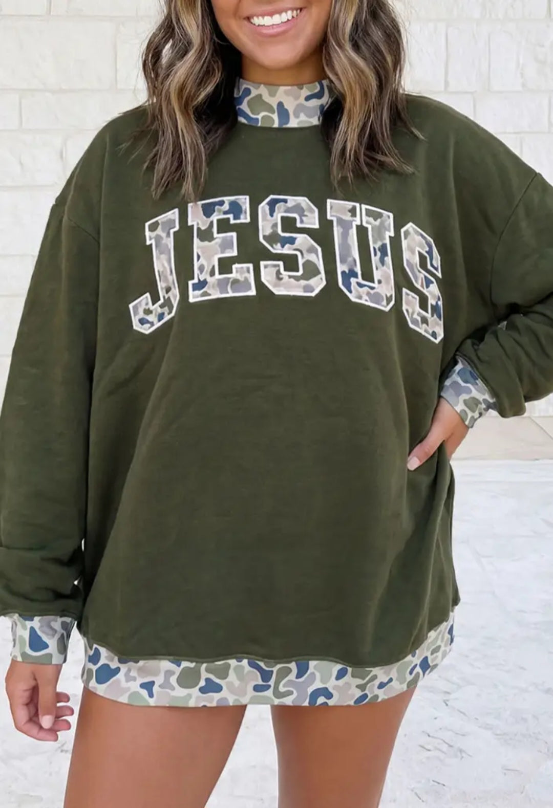 Letter Print Mock Neck Sweatshirts - S-4X