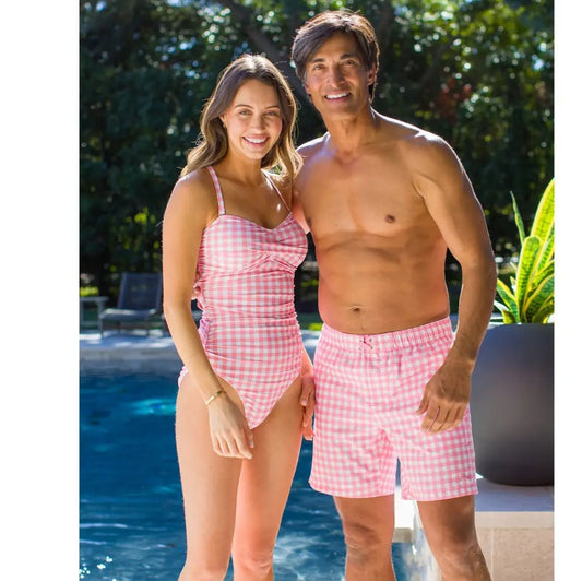 Bubblegum Gingham Swimsuit