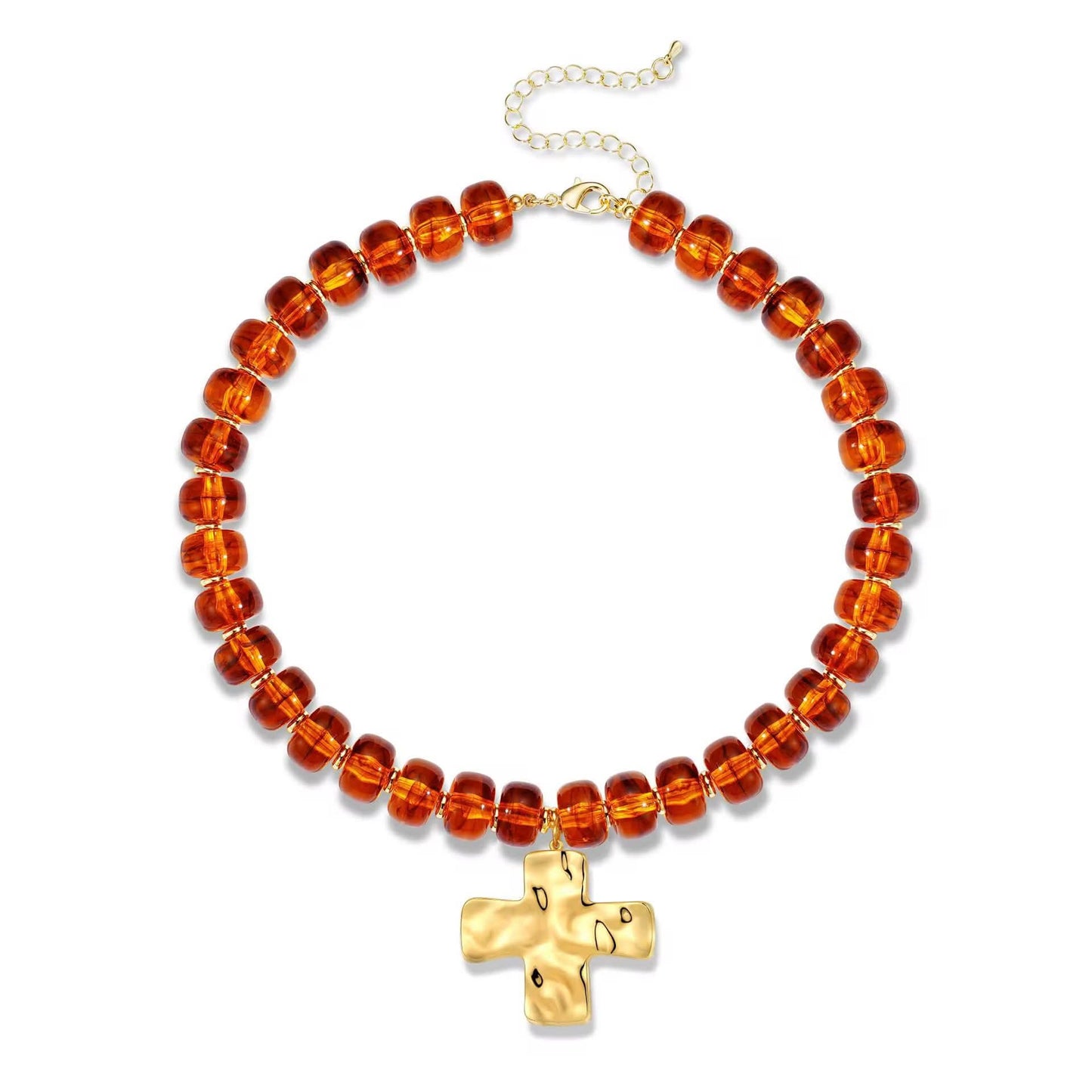 Cross Bead Necklace Preorder