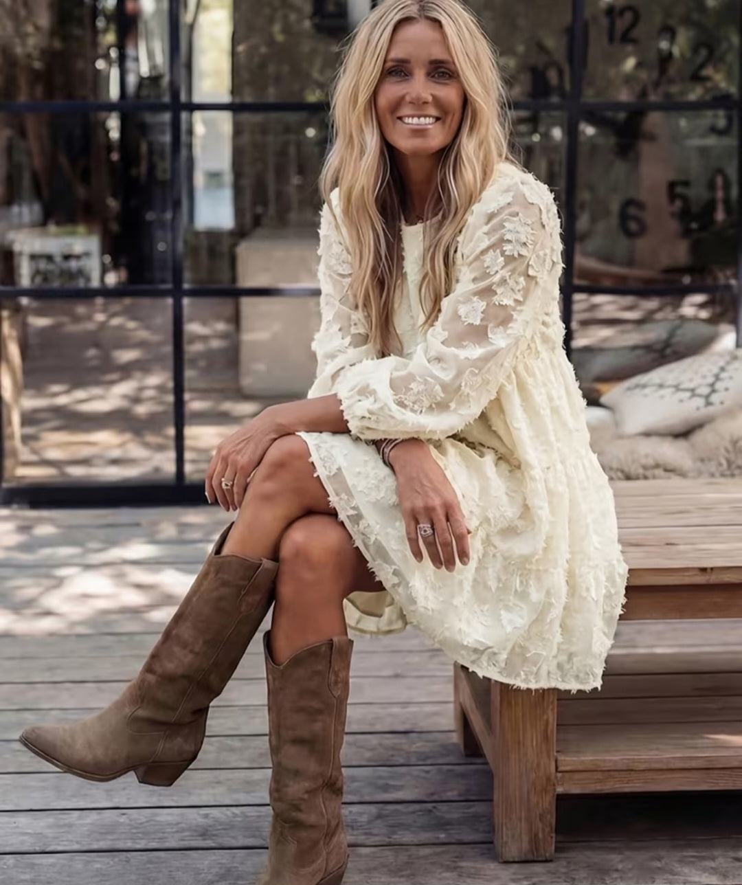 Women's Textured Fabric Dress