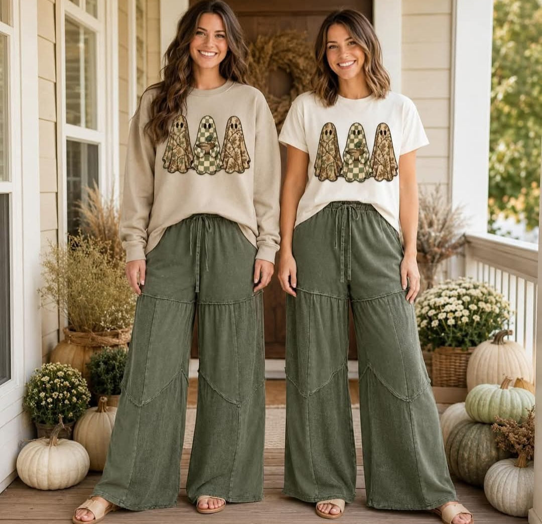 Mineral Wash Drawstring Pants