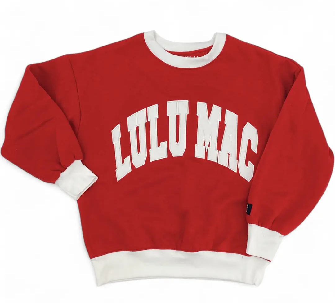 Lulu Mac Color Block Stitch Sweatshirt
