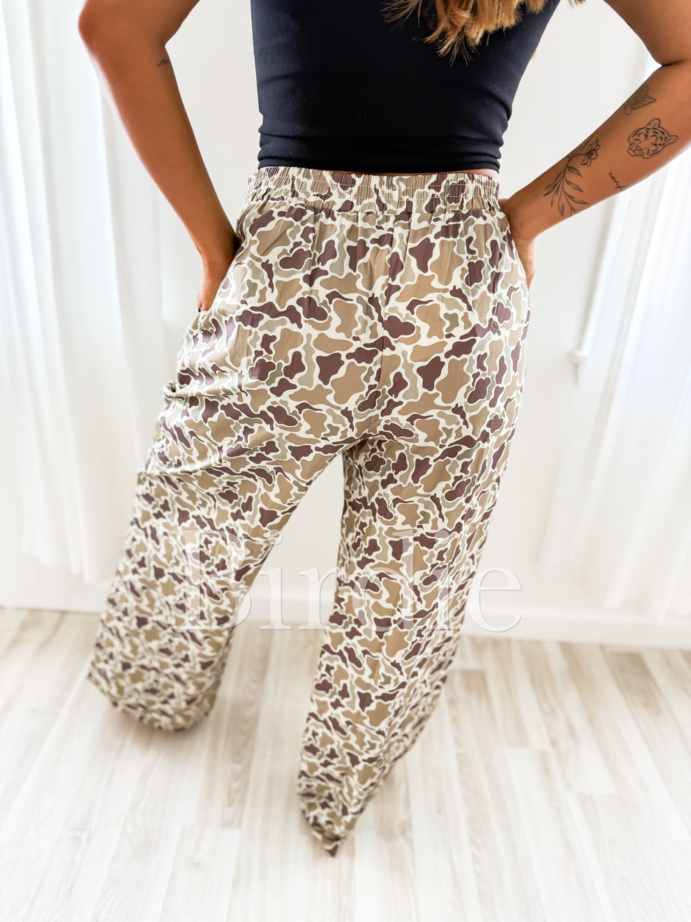 The Day Off Boxer Pants in Duck Camo- PREORDER!!!