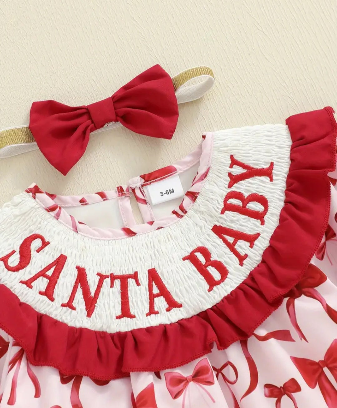 Santa Baby Baby Girl Christmas outfit