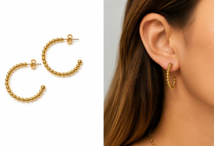 Lulu Mac Gold Hoop Earrings