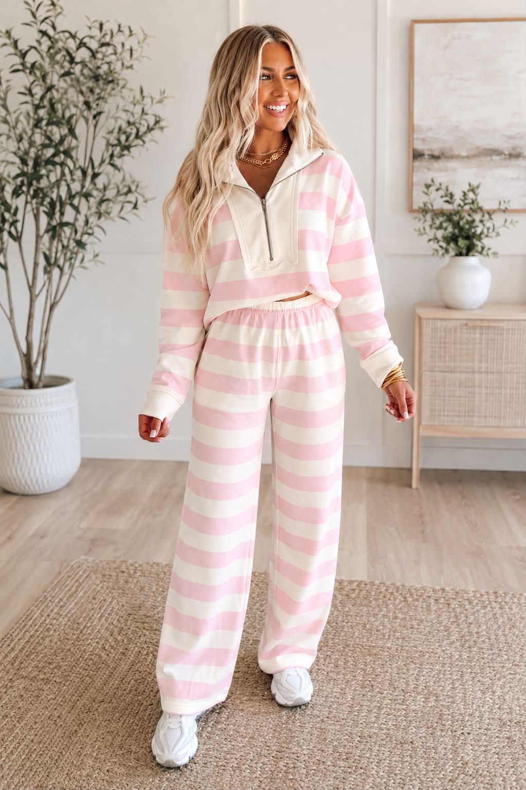 Pink Stripe Set