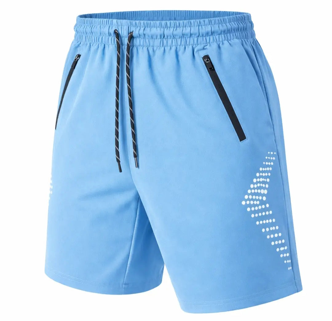 Men's Active Training Shorts with Reflective Trim