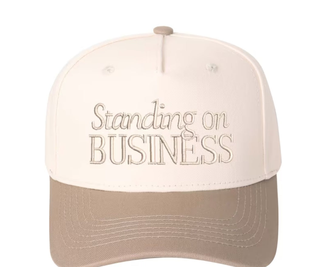 Standing on Business Hat