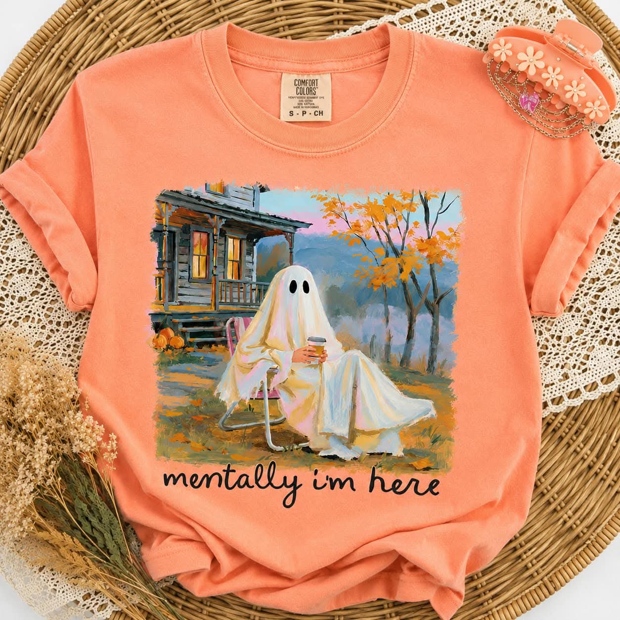 Mentally I'm Here Fall Tee