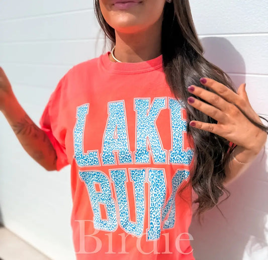 Birdie Leopard Lake Bum Graphic Tee