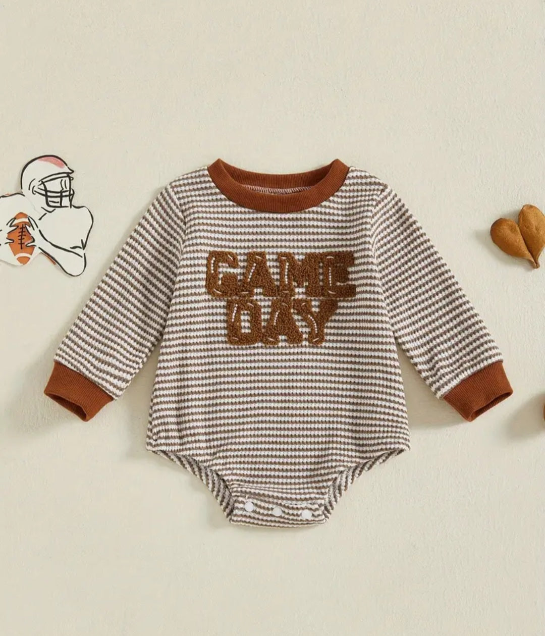 Baby Boys' Game Day long sleeve Bodysuit