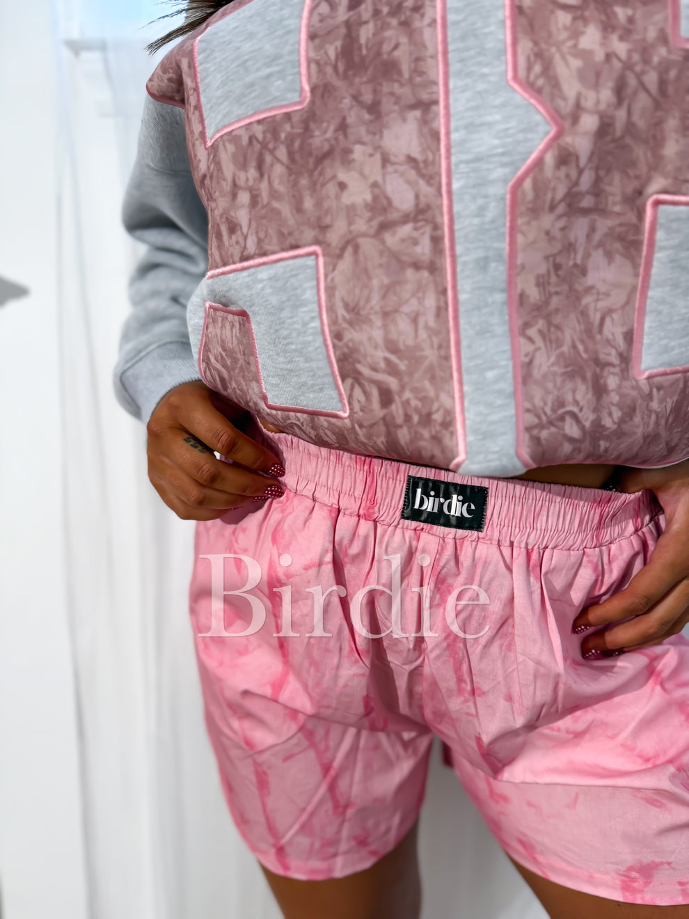 BIRDIE Boxer Shorts in Pink Camo