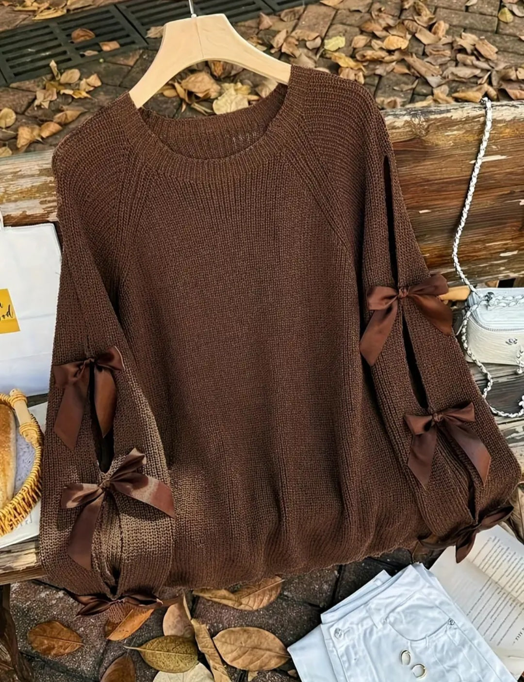 Bow Long Sleeve Sweater