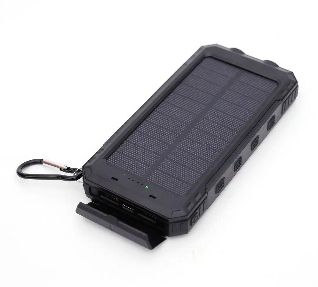 Solar Power Bank / 10,000 Mah/ Led and Compass