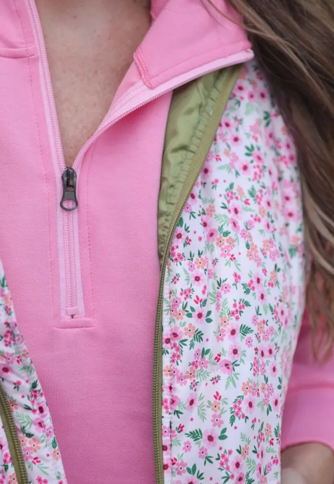 Jess Lea Delilah Puffer Vest- Ditty Floral