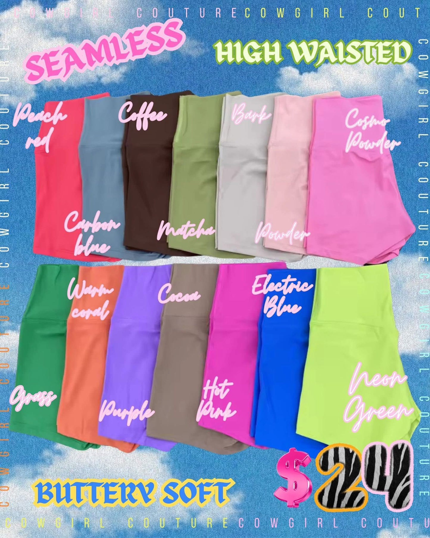 Cowgirl Couture No Front Seam Biker Short