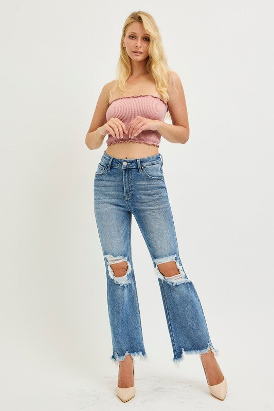 Risen Jeans High Rise Straight Crop Preorder