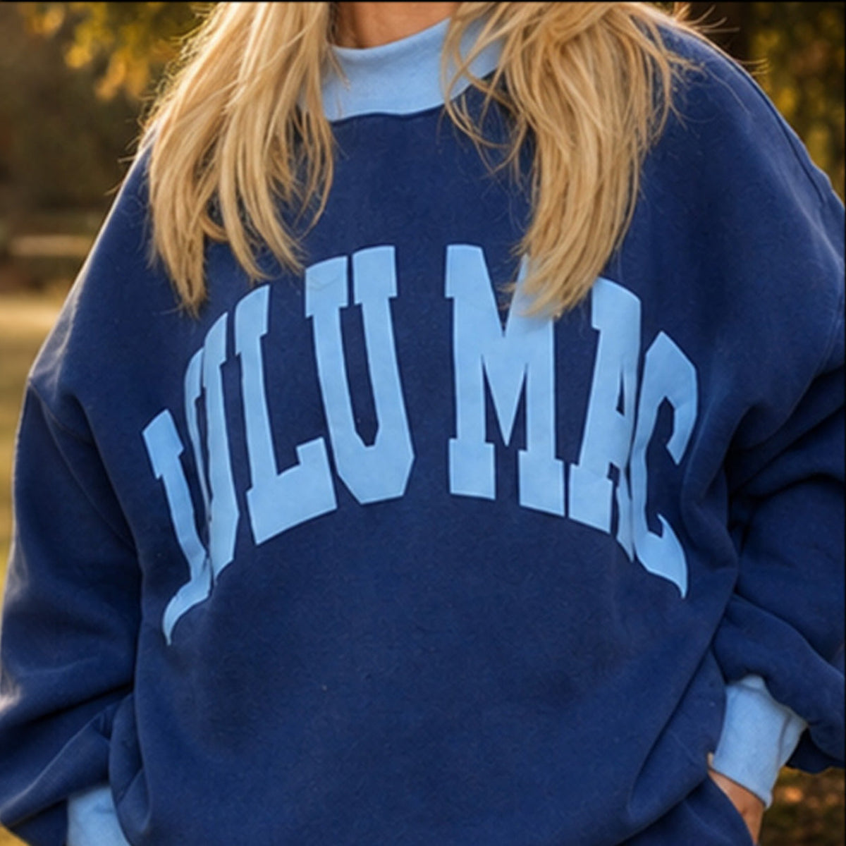 Lulu Mac Puff Mock Neck Sweatshirt