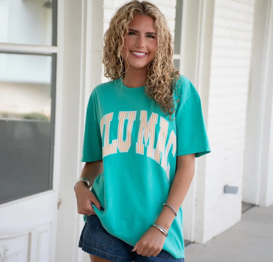 Lulu Mac Stripe Adult Cream Sickle Sky/Island Green Preorder