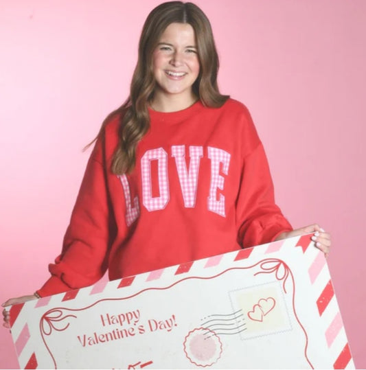 Lulu Mac Love Red w/ Pink Gingham