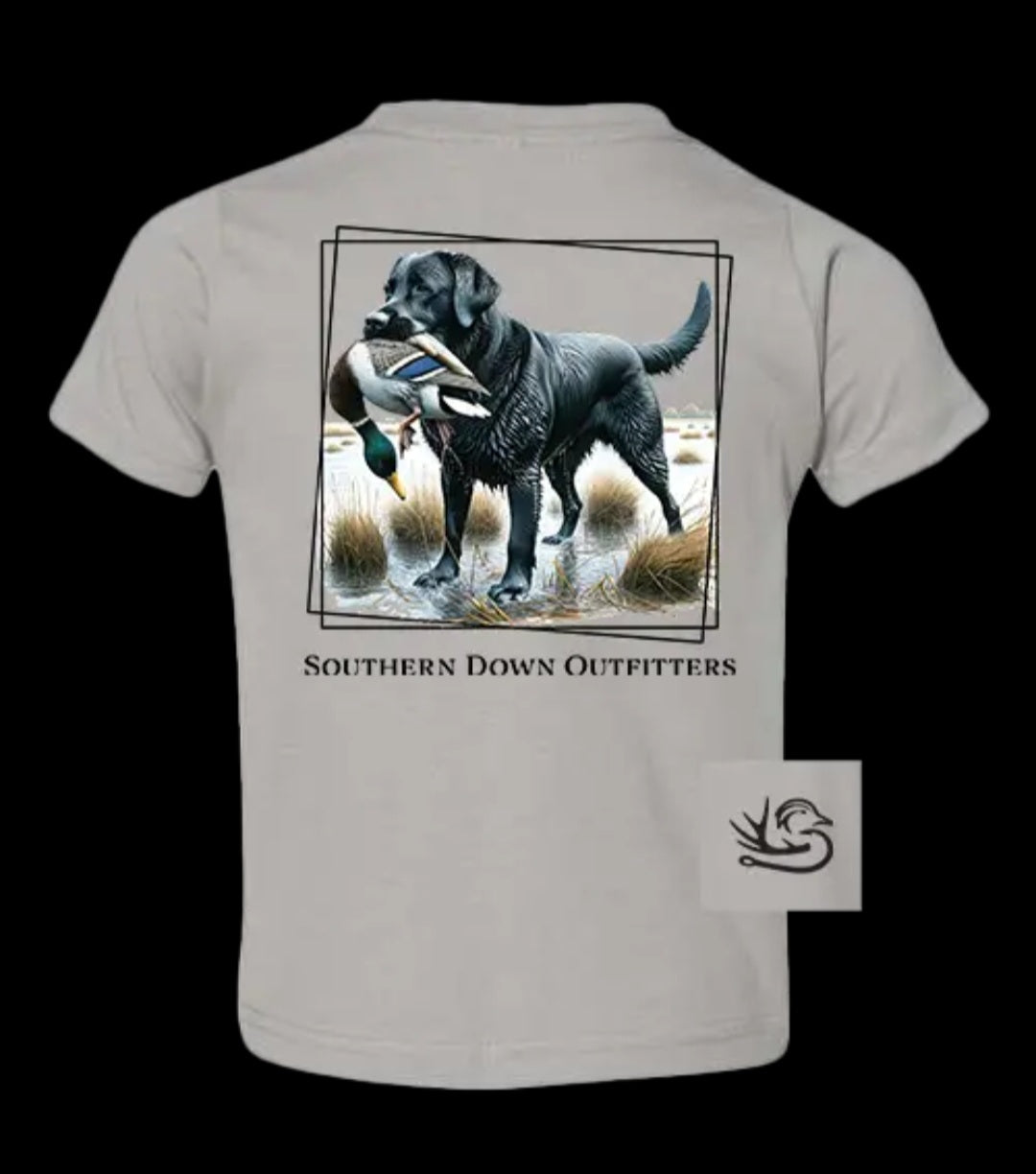 Southern Down Outfitters Black Lab Duck Toddler/Youth Tee