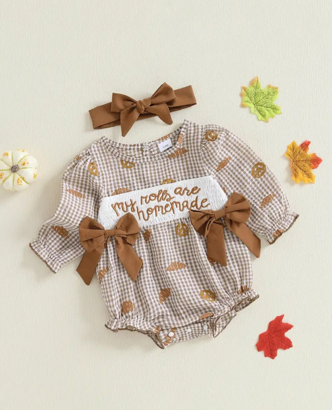 My Rolls are Homemade Baby Girl's Outfit