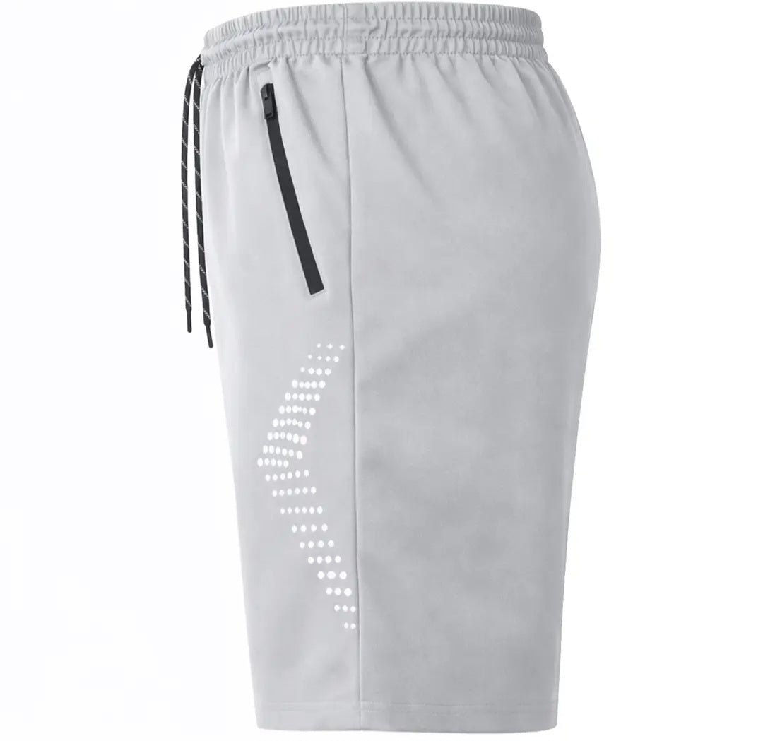 Men's Active Training Shorts with Reflective Trim