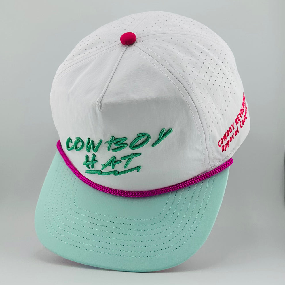 “Neon Summer Cowboy Hat” - COWBOY REVOLUTION 5-PANEL NYLON HAT