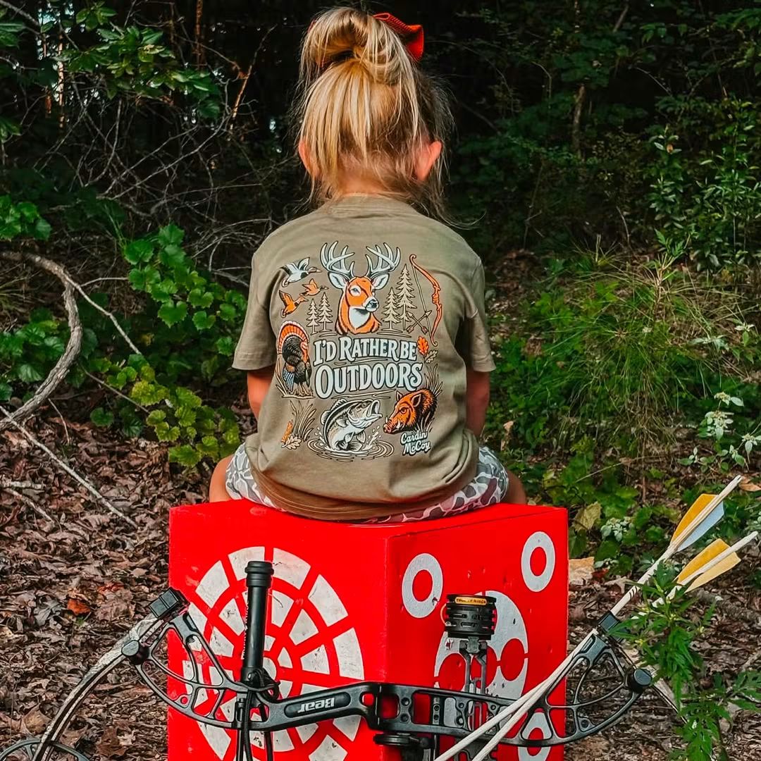 Cardin McCoy Kids' Rather Be Outdoors Short Sleeve Tee