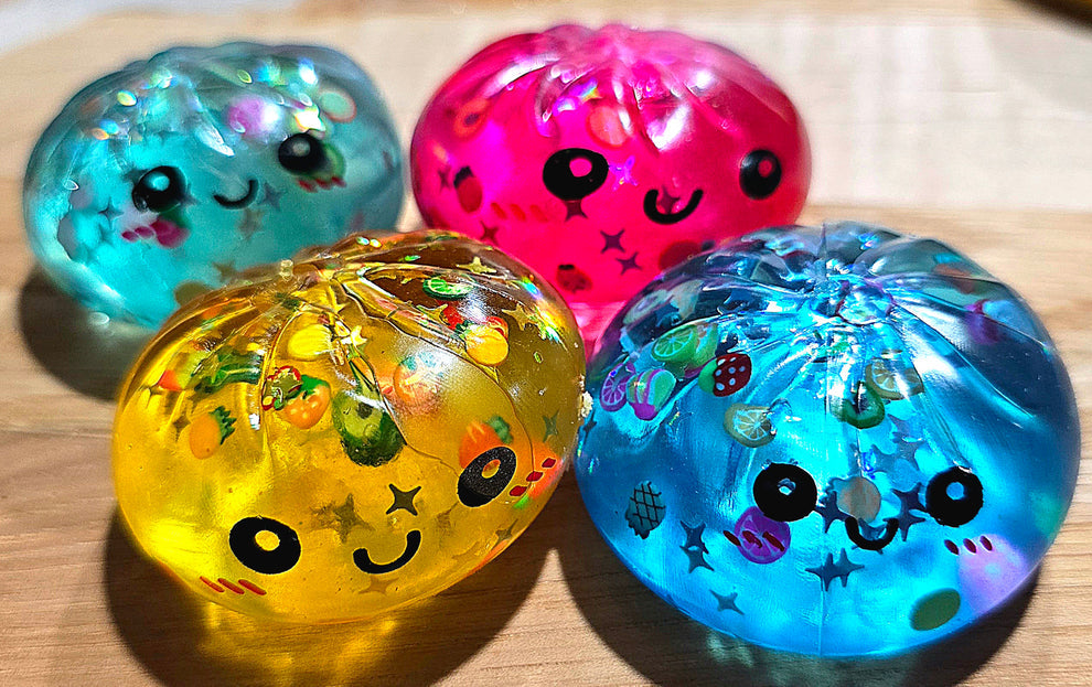 Mystery Mini Fruit Glitter Dumpling Maltose Squishy