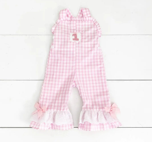 Girls Smocked First Birthday Longall by Seven Latern Lane